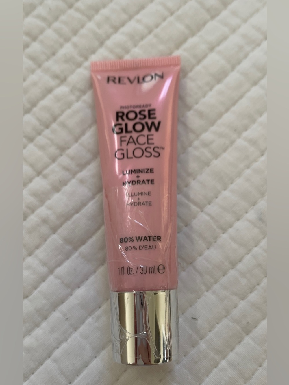 Revlon Rose Glow Face Gloss - Pink with Silver Cap